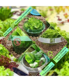 Obręcze Kołnierze Przeciw Ślimakom 24 Sztuki Ø 24 cm Ochrona Uprawa Roślin