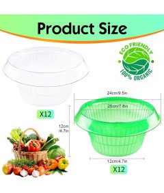 Obręcze Kołnierze Przeciw Ślimakom 24 Sztuki Ø 24 cm Ochrona Uprawa Roślin