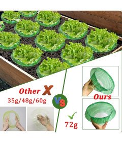 Obręcze Kołnierze Przeciw Ślimakom 6 Sztuk Ø 24cm do Ochrony Roślin Zielone