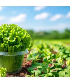 Zestaw 25 Kołnierzy 25 Siatek do Ochrony Roślin Przeciw Ślimakom i Owadom