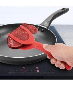Łopatka I Szczypce 2w1 Silikonowe Odporne Na Ciepło Do Jajek Naleśników