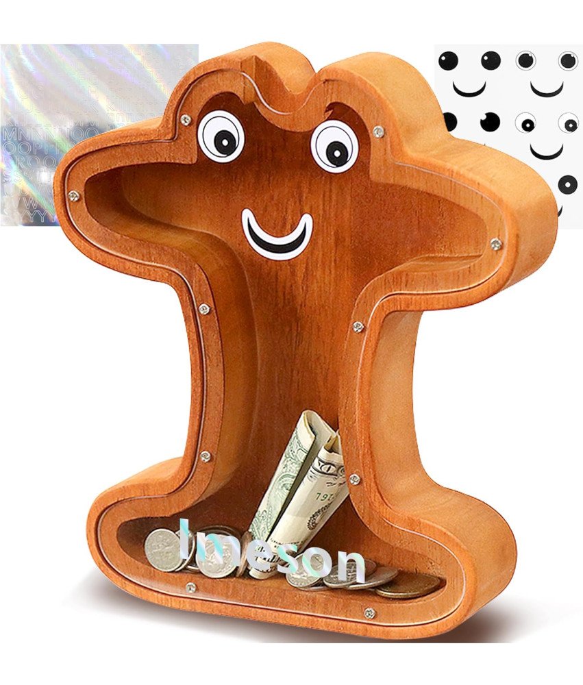 Lakpopya Denarnica v obliki črke I Lesena 20,5 x 4 x 23 cm