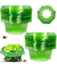 Obręcze Przeciw Ślimakom Zestaw 20 Sztuk Ø24cm Wielokrotnego Użytku Zielone