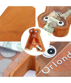 Lakpopya Denarnica v obliki črke I Lesena 20,5 x 4 x 23 cm