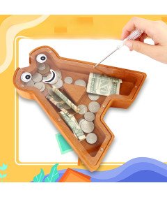 Lakpopya Denarnica v obliki črke I Lesena 20,5 x 4 x 23 cm