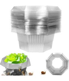 Obręcze Kołnierze Przeciw Ślimakom 20 Sztuk Plastikowe Pierścienie Ochronne