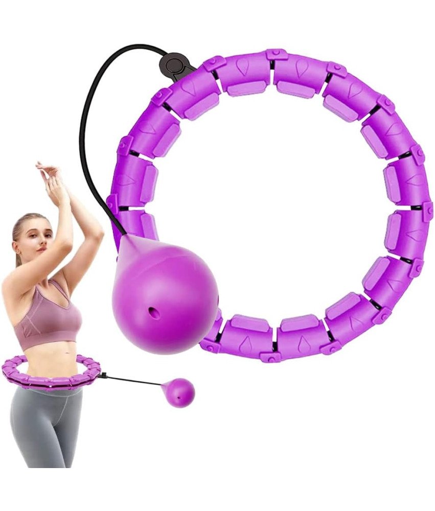 HKESTLDO Smart Hula Hop z obteženo žogo Vijolična