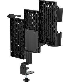 Biurkowa Tablica Perforowana na Akcesoria dla Graczy Obracana 360° Czarna