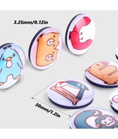 Magnesy na Lodówkę Zestaw 26 Sztuki Okrągłe 30mm z Literkami Motyw Zwierząt