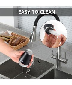 Zestaw Solniczka i Pieprzniczka Pojemnik na Przyprawy Szklane Czarne