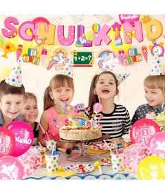 Zestaw Dekoracji z Balonami na Rozpoczęcie Roku Szkolnego dla Dziewczynek
