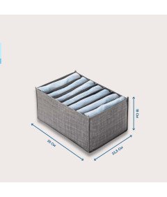 Organizator za oblačila v predalu Estaky Grey 35 x 23,5 x 18 cm