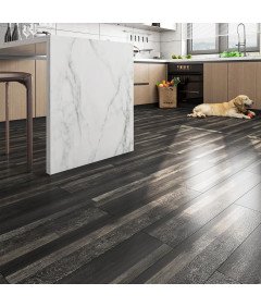 Czarne Samoprzylepne Płytki Winylowe 90x15 cm Wodoodporne 35 Sztuk 4,72 m²