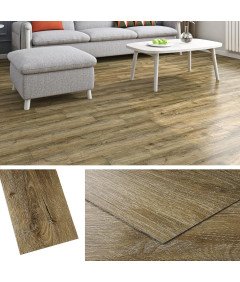 Samoprzylepne Panele Płytki PCV 90×15 cm Wodoodporne Brązowe 18 Sztuk