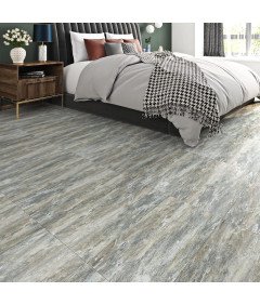 Samoprzylepne Płytki Winylowe 30x60cm Wodoodporne PCV 15 Sztuk Szary Marmur