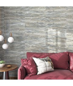 Samoprzylepne Płytki Winylowe 30x60cm Wodoodporne PCV 15 Sztuk Szary Marmur