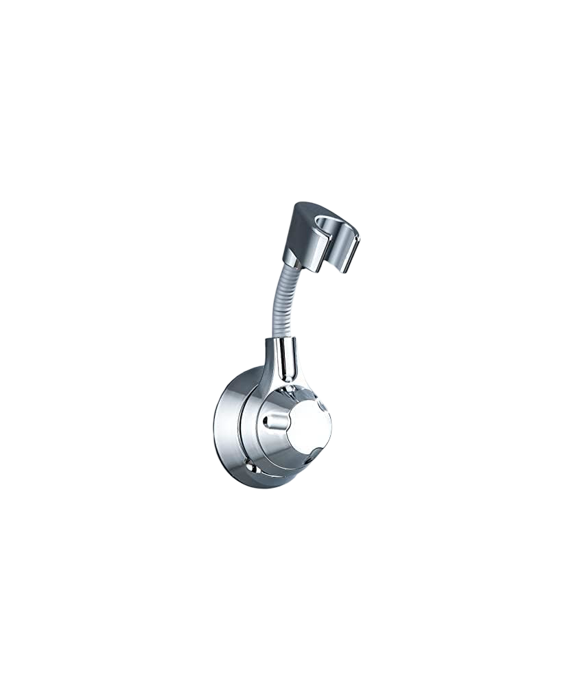 Regulowany Uchwyt na Słuchawkę Prysznicową 360° z ABS Chromowany Samoprzylepny