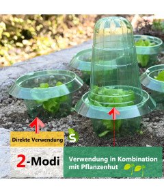 Zestaw 10 Osłon Przeciw Ślimakom do Roślin 24cm Ekologiczne Barierki