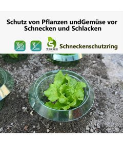 Zestaw 10 Osłon Przeciw Ślimakom do Roślin 24cm Ekologiczne Barierki