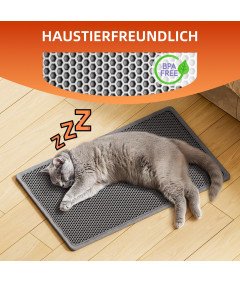 Mata Pod Kuwetę dla Kota 2 szt. 38x61cm Wodoodporna Struktura Plastra Miodu