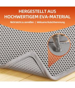 Mata Pod Kuwetę dla Kota 2 szt. 38x61cm Wodoodporna Struktura Plastra Miodu