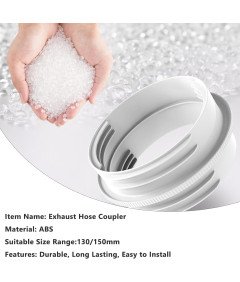 Uniwersalna Złączka Klimatyzatora 130/150 mm Adapter Wydechowy z ABS