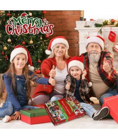 Kalendarz Adwentowy Puzzle 1008 Elementów Świąteczny Prezent 24 Pudełka