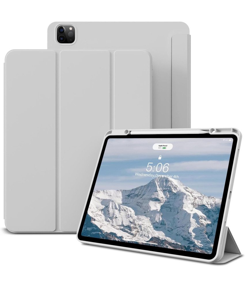 Etui Do IPad Air 13" 2024 M2 / iPad Pro 12,9" 2022/2021 z Uchwytem Szare