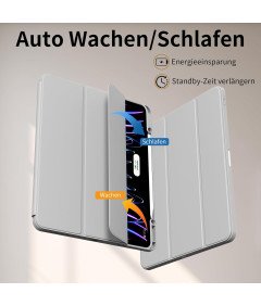 Etui Do IPad Air 13" 2024 M2 / iPad Pro 12,9" 2022/2021 z Uchwytem Szare