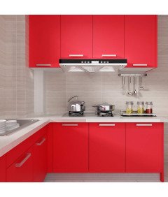 Tapeta Samoprzylepna 40×200cm Winylowa Wodoodporna Do Dekoracji Czerwona