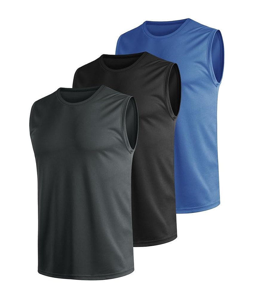 Tank Top Męski Szybkoschnący Oddychający Zestaw 3 szt Na Siłownię 4XL