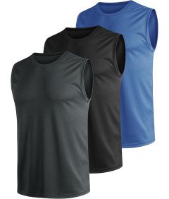 Tank Top Męski Szybkoschnący Oddychający Zestaw 3 szt Na Siłownię XXL