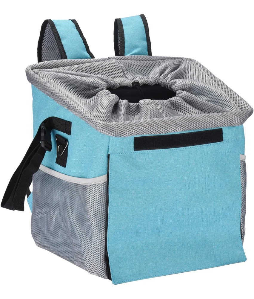 Torba Transportowa Na Kierownicę dla Psa i Kota Kosz Rowerowy Niebieski