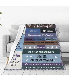 Prezent Na 18 Urodziny Miękki Koc Pomysł Dla Chłopaka Brata 130x150 cm