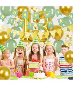 Zestaw Dekoracji Na 13 Urodziny Baner Balony Foliowe Dla Chłopców Dziewcząt