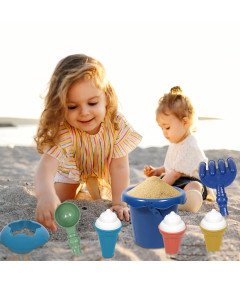 Zestaw Zabawek Do Piaskownicy Dla Dzieci Wiaderko Łopatki Ogrodowe