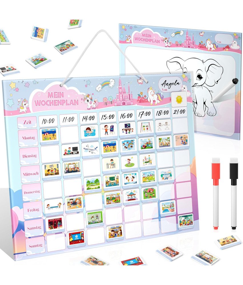 Tablica Magnetyczna Do Planowania Codziennych Aktywności Dzieci