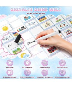 Tablica Magnetyczna Do Planowania Codziennych Aktywności Dzieci