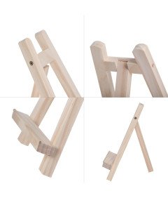 Zestaw 2 Mini Sztalug Drewnianych Stołowych 15x20 cm Stojaki Na Zdjęcia