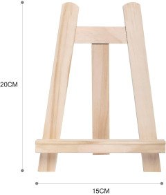 Zestaw 2 Mini Sztalug Drewnianych Stołowych 15x20 cm Stojaki Na Zdjęcia