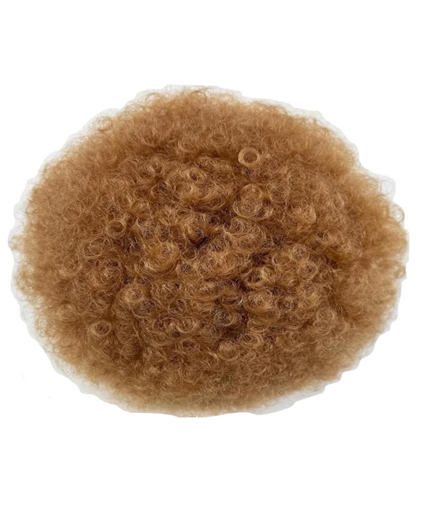 JHZHONG Krótki kręcony koński ogon Afro Puff dla kobiet jasnobrązowy