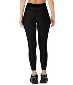 Legginsy Damskie Sportowe Fitness Kryjące Z Wysokim Stanem Czarne L