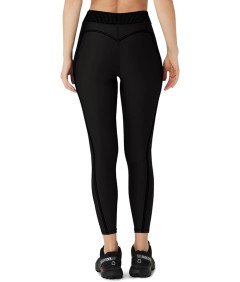 Legginsy Damskie Sportowe Do Jogi Z Wysokim Stanem Kryjące Czarne XL