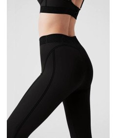 Legginsy Damskie Sportowe Do Jogi Z Wysokim Stanem Kryjące Czarne XL
