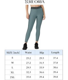 Legginsy Damskie  Sportowe Z Wysokim Stanem Kryjące Szaro Zielone XXL