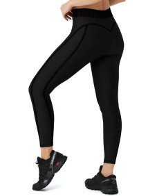 Legginsy Damskie Sportowe Z Wysokim Stanem Kryjące Czarne S