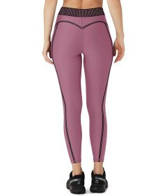 Legginsy Damskie Sportowe Do Jogi Z Wysokim Stanem Kryjące Różowe XXL