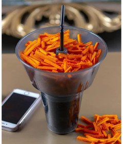 Kubki Wielokrotnego Użytku Na Napoje I Przekąski Ze Słomkami Podróżne 4 szt