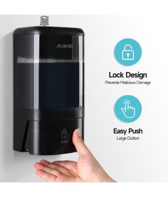 Dozownik Mydła W Pianie 1200 ml Montowany Na Ścianie Duża Pojemność