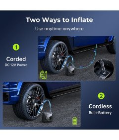 Mini Przenośna Pompka Do Opon 10,35 Bar Elektryczna Pompka Samochodowa